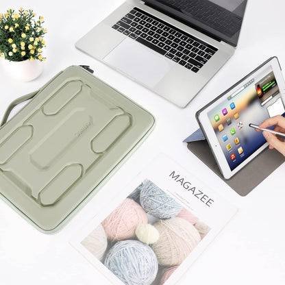 DOMISO 15.6 inch Laptop Sleeve with Handle Protective Shockproof Waterproof EVA Case for 15.6" Yoga 720 IdeaPad 310 320 ThinkPad T570/Legion 5 Gen 6/HP Envy 15/15.6" Notebooks, Dark Blue - PuriLite