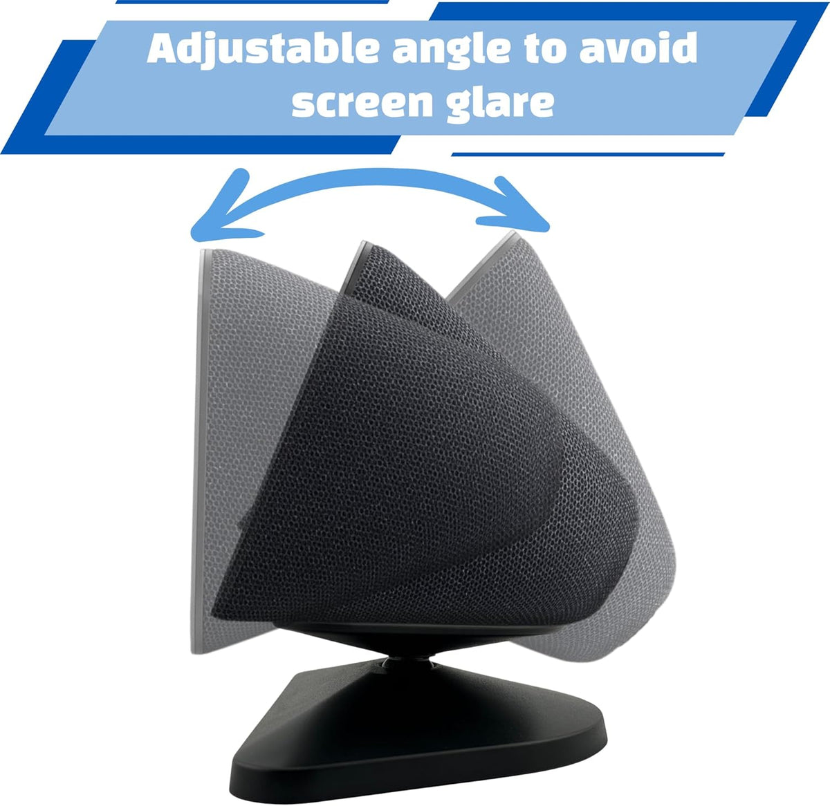 Sintron Adjustable Magnetic Stand Mount for Echo Show 5 (3rd Gen) & iPhone Models, Smart Display Stand Holder for Show 5 3rd Gen with 360 Degree Rotation, Swivel Tilt Function, Anti-Slip Base (Black) - PuriLite