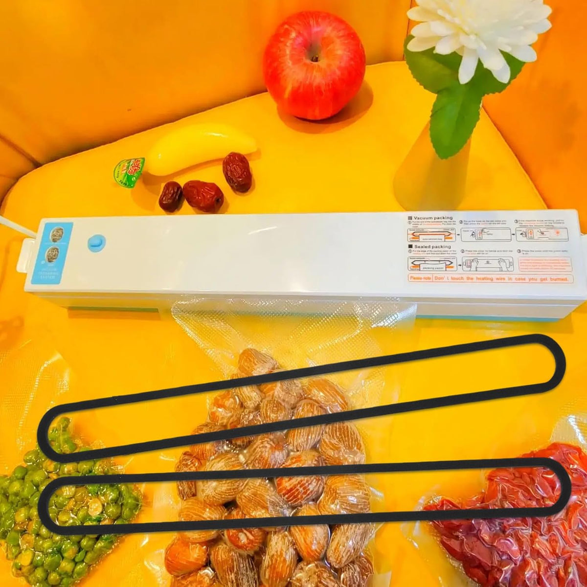 Purilite Select Vacuum Sealer Upper & Lower Gaskets – 2 Pack Compatible Replacement for Food Saver - PuriLite