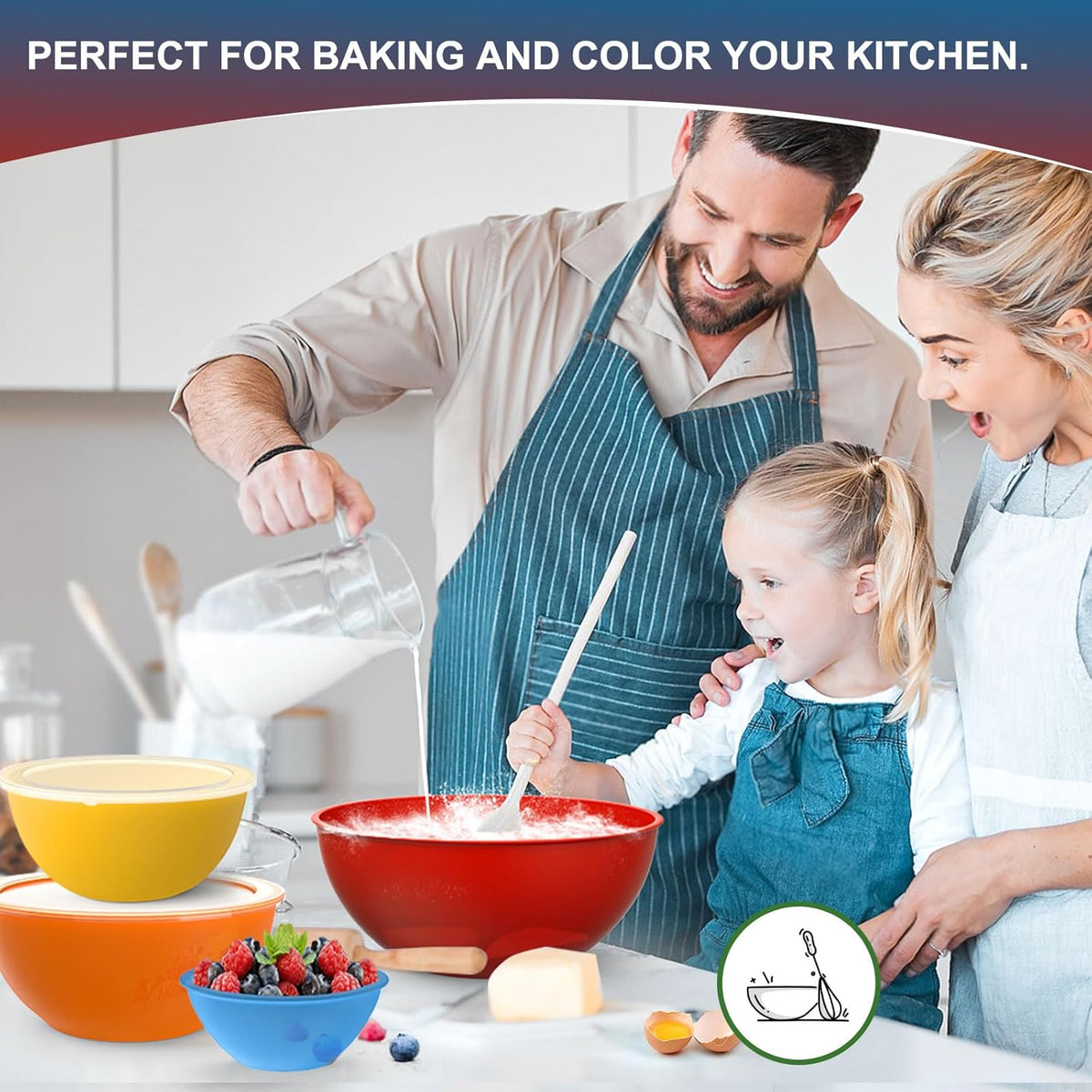 Purilite Select Plastic Mixing Bowl Set - PuriLite
