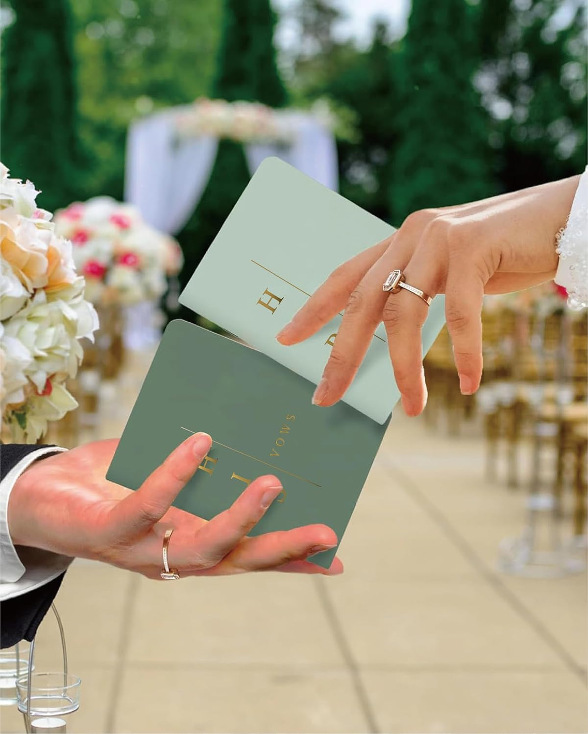 GroomBrideGifts Wedding Vow Book for His and Hers, Soft Touch, Perfectly Sized Bride and Groom Vow Books, Wedding Essentials, Wedding Registry Ideas, His and Hers Gifts - PuriLite