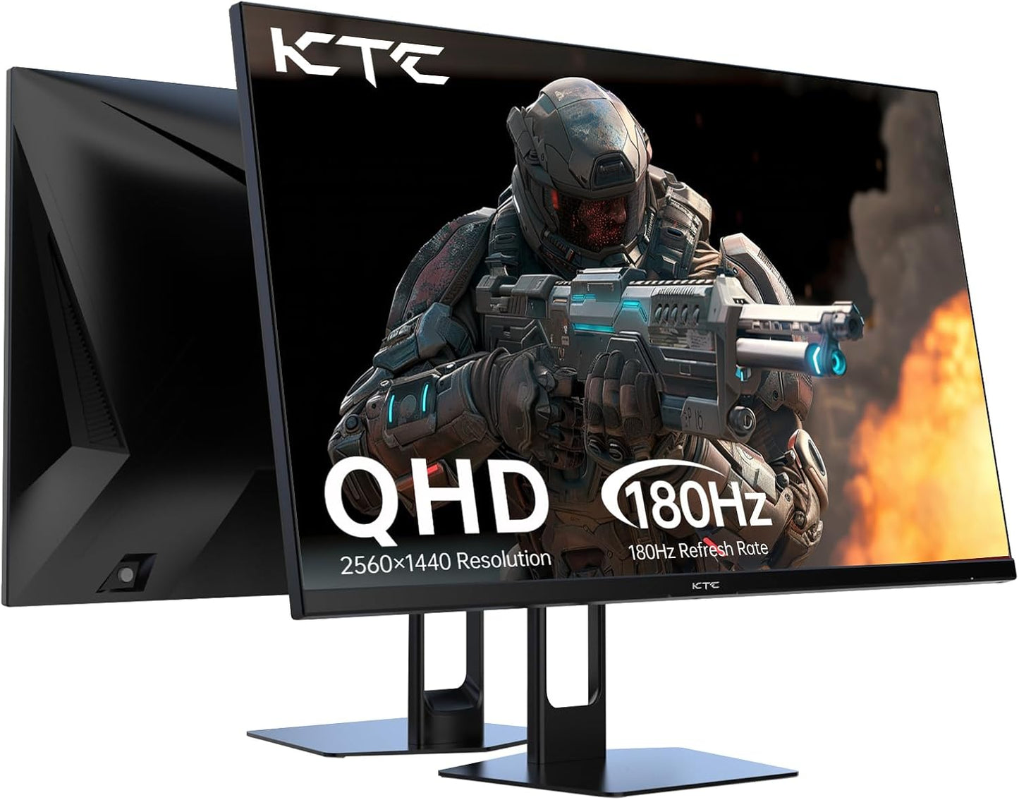 KTC 32 Inch 2K Computer Monitor, IPS 1440p Monitor with Ultra-Thin Bezels, HDR10, Freesync/G-sync, HDMI/DP Ports, Tilt Adjustable, Eyecare, Ideal for Business, Office, and Casual Gaming - PuriLite