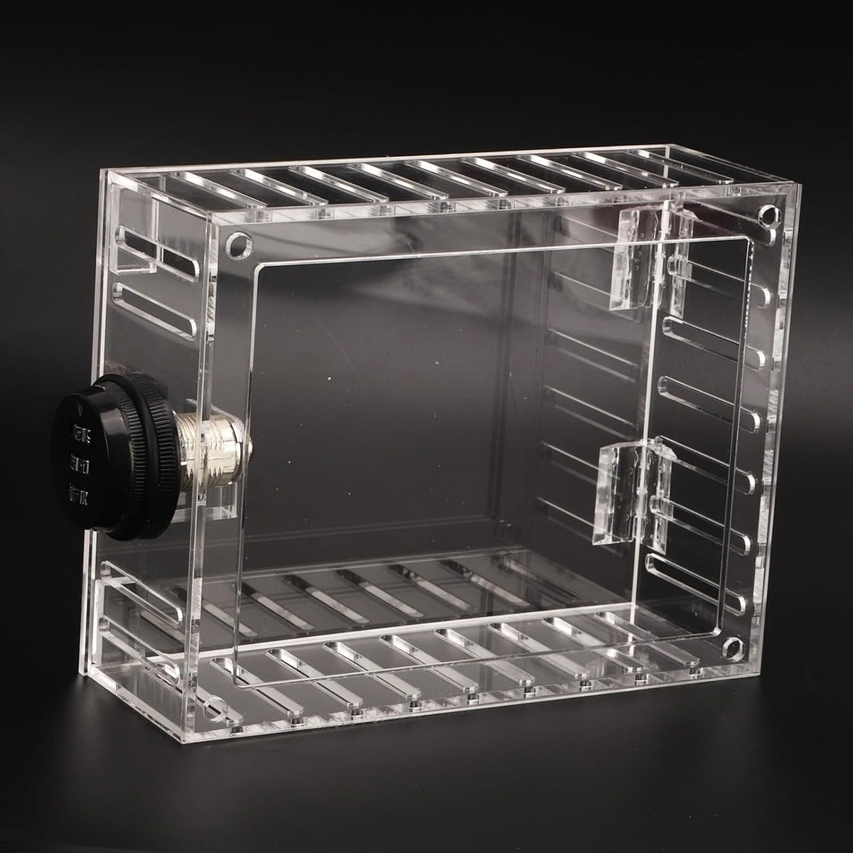 Universal Thermostat Guard Lock Box Small Clear Thermostat Cover with Combination Lock Fits Thermostats 4.92 X 3.74 X 1.97in or Smaller - PuriLite