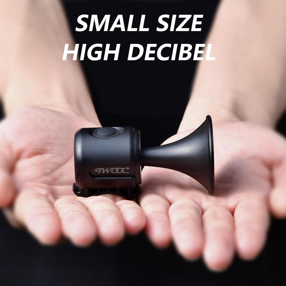 Electric Bicycle Horn with USB Port, Red and Black, Portable Bike Accessory - PuriLite