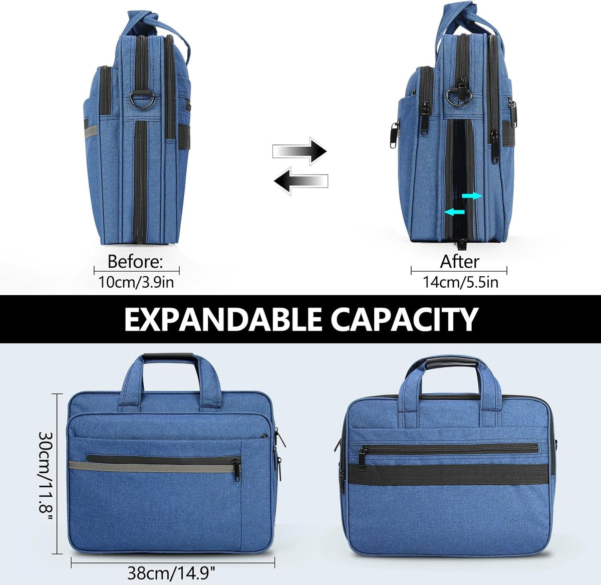Purilite Select Expandable Laptop Messenger Bag - PuriLite