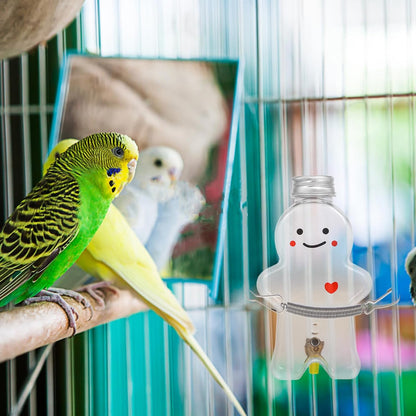 5pcs Bird Water Feeder with Christmas Party Decorations for Cage, 480