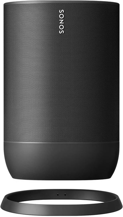 Sonos Move - Battery-Powered Smart Speaker Wi-Fi and Bluetooth with Alexa Built-in - Black - PuriLite