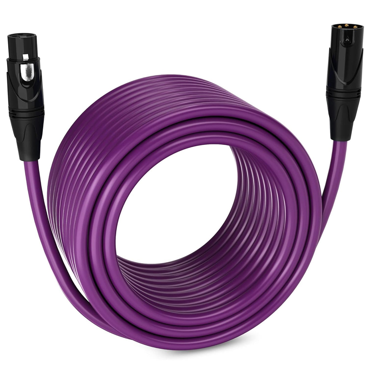 LyxPro 6 Feet XLR Microphone Cable Balanced Male to Female 3 Pin Mic Cord for Powered Speakers Audio Interface Professional Pro Audio Performance and Recording Devices - Blue - PuriLite