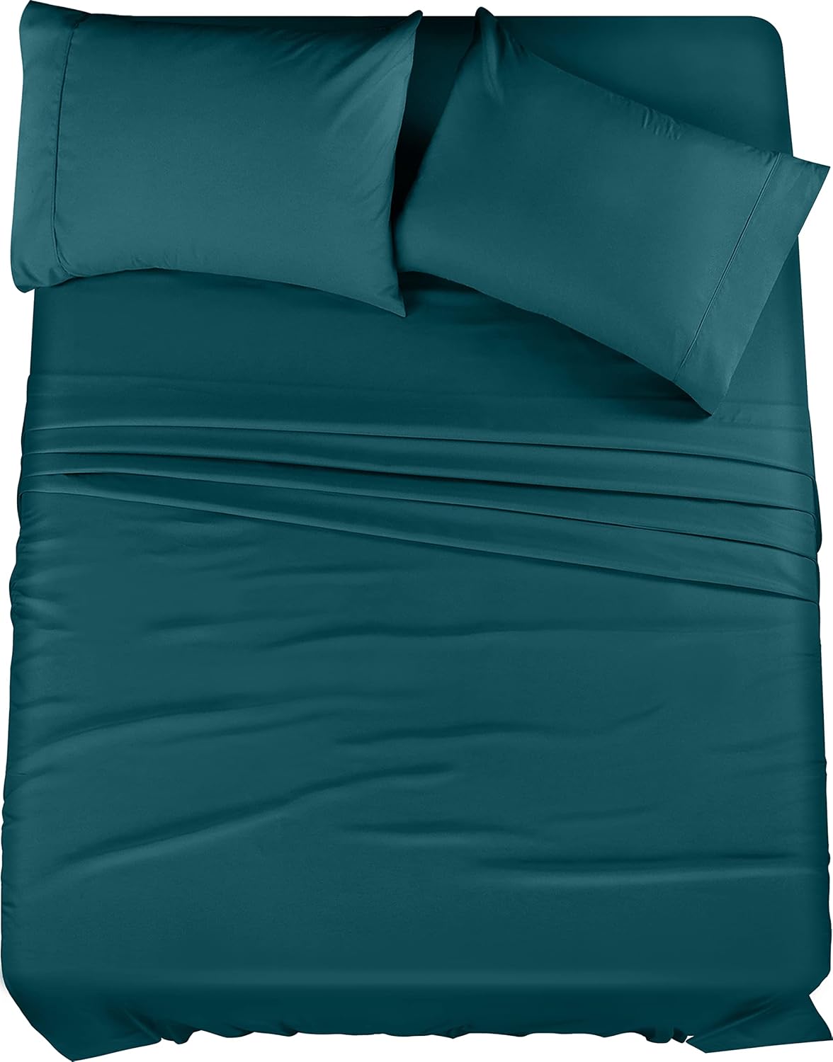Utopia Bedding Queen Bed Sheet Set - 4 Piece Bedding - Soft Brushed Microfiber Fabric - Shrinkage & Fade Resistant - Easy Care (White) - PuriLite