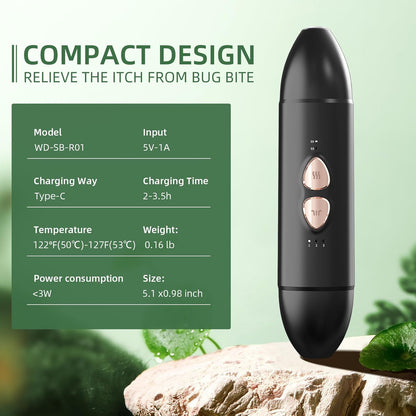 Insect Bite Relief Pen Chemical Free Heat Therapy Electronic Mosquito Bites Bee Stings Portable Reusable - PuriLite