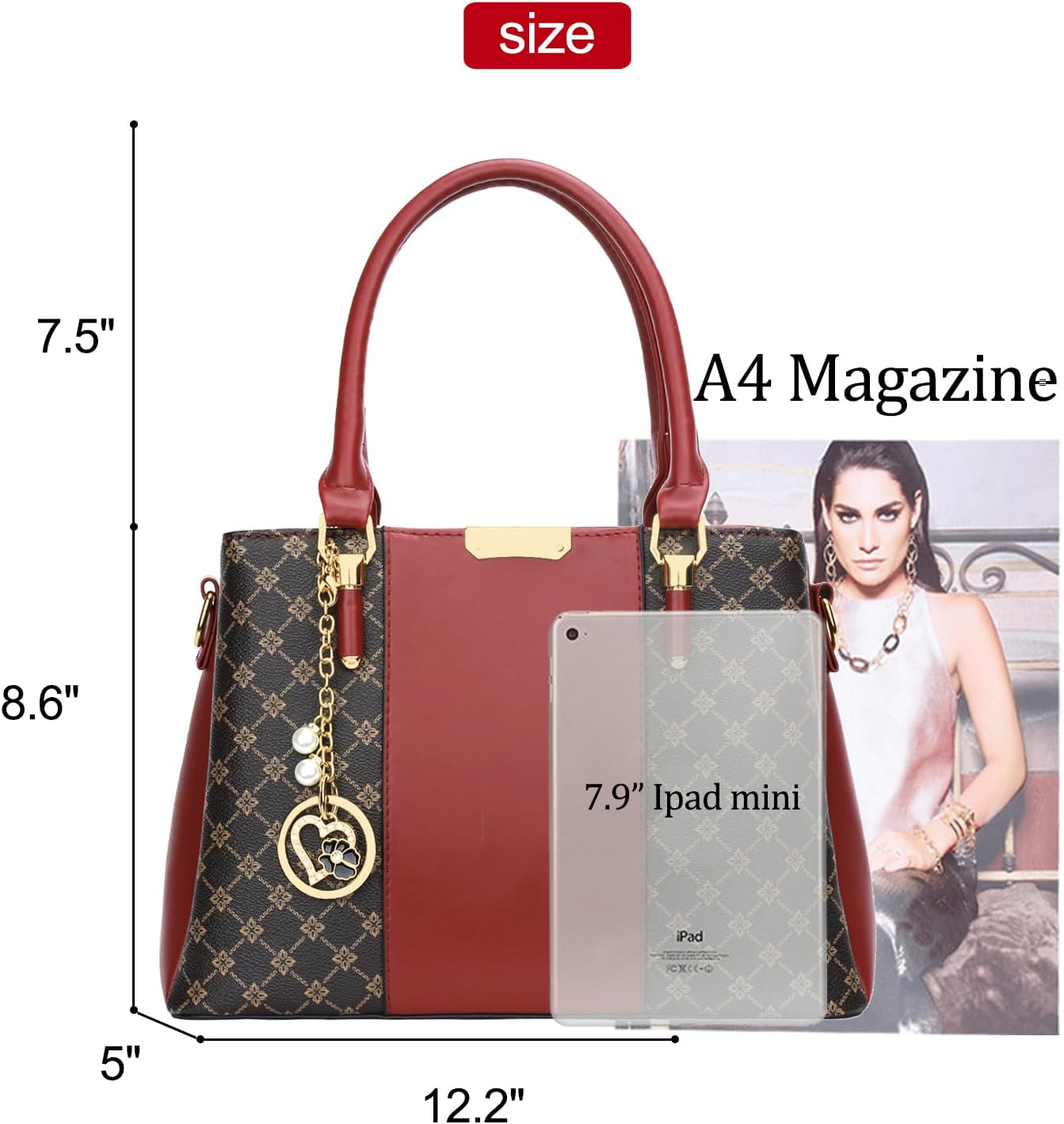 KKXIU Trendy Tote Bag for Women Lightweight Oxford Big Capacity Shoulder Purses and Handbags - PuriLite