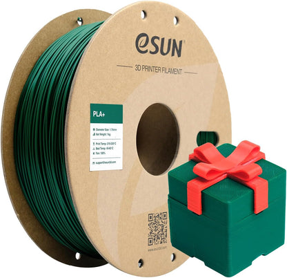 eSUN PLA Plus Filament 1.75mm, PLA Pro PLA+ 3D Printer Filament, Dimensional Accuracy +/- 0.03mm, 2.2 LBS (1KG) Spool 3D Printing Consumables for Most FDM 3D Printers, Black - PuriLite