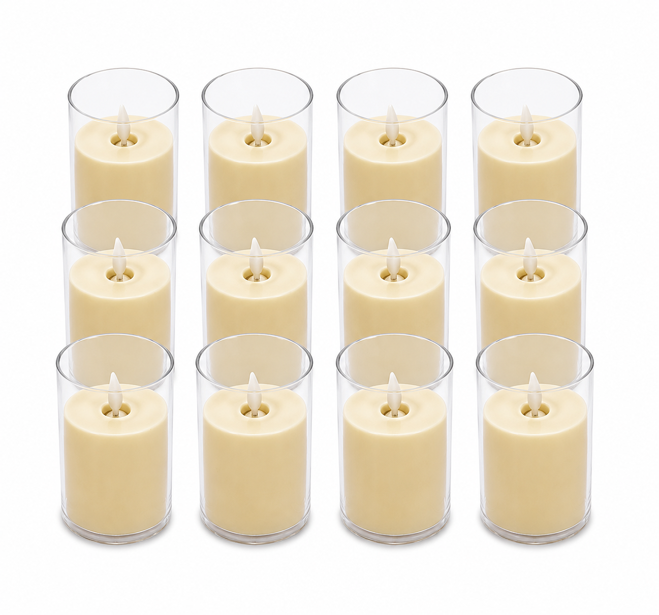 LED Candle – Large | Medium Heart Shape | Small | Elegant Decorative Lighting