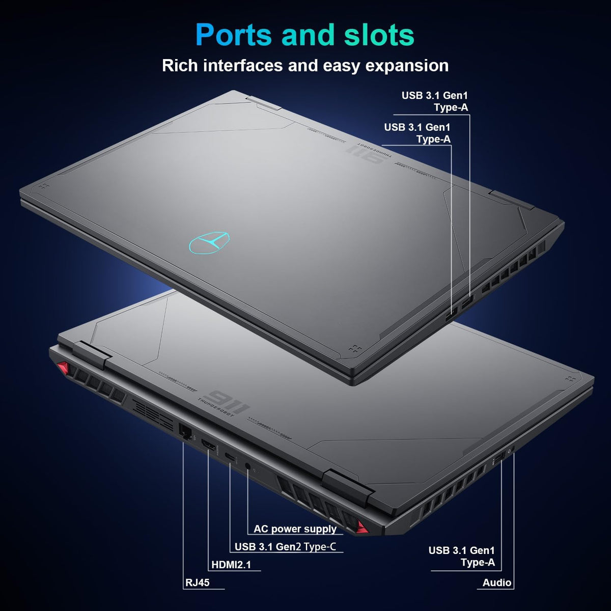 Thunderobot Radiant 16 4060 Gaming Laptop, 16" 2.5K QHD+ 240Hz Display, Intel Core i7-14650HX, GeForce RTX 4060, 32GB DDR5 RAM, 1TB PCIe SSD, RGB Backlit Keyboard, Wi-Fi 6, Windows 11 Home, Gray - PuriLite