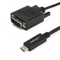 3.3 ft (1m) USB-C to DVI Cable - 1920 x 1200 - Black - PuriLite