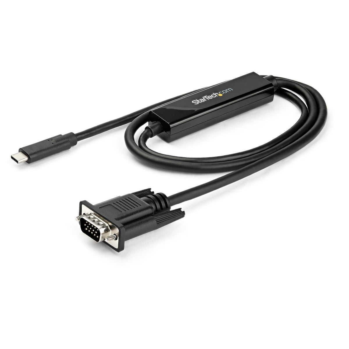3.3ft (1m) USB C to VGA Cable - 1920x1200/1080p USB Type C to VGA Video Active Adapter Cable - Thunderbolt Compatible - Laptop to VGA Monitor/Projector - DP Alt Mode HBR2 - PuriLite