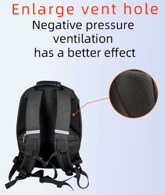 LED Illuminated Backpack - Durable Waterproof Design Bag for Motorcyclists, Travelers & Campers - PuriLite