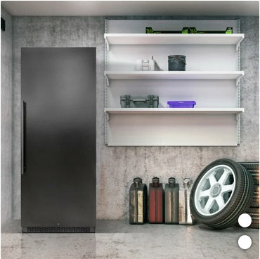 Vinotemp 30 in. Black Dual-Zone 300 Bottle Garage Ready Wine Cooler - PuriLite