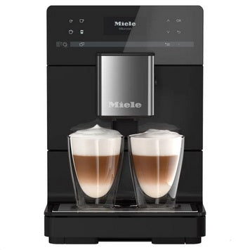 Miele CM5310 Silence Countertop Coffee Machine, Obsidian Black - PuriLite