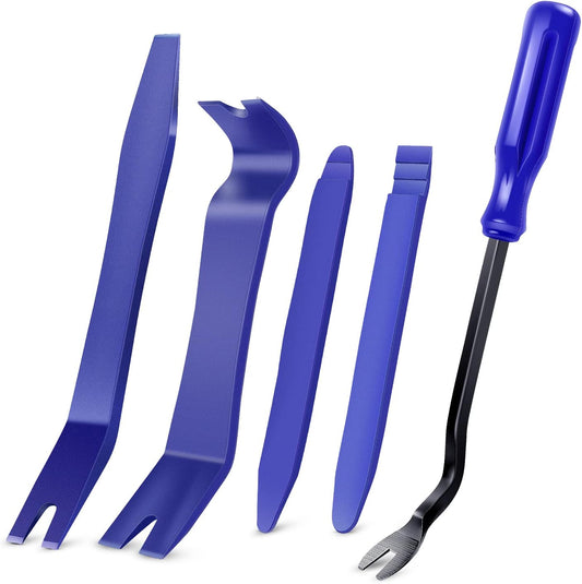 5PCS Auto Trim Removal Tool Kit No-Scratch Pry Tool Kit for Car Door Clip Panel & Audio Dashboard Dismantle -5PCS - PuriLite