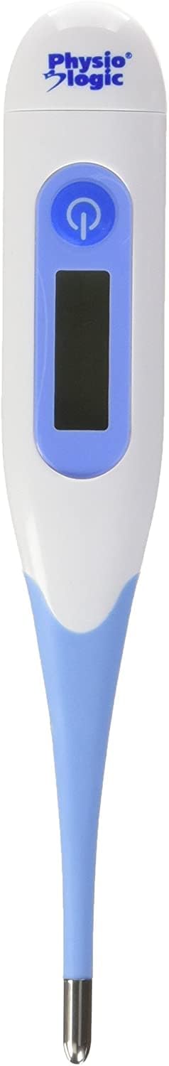 Physio Logic Digiflex 10 Digital Thermometer with Ten Second Results, Clinically Proven Accuracy in Less Than Ten Seconds, Fahrenheit or Celsius, Flexible Tip for Added Comfort and Safety - PuriLite