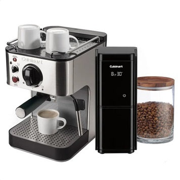 Cuisinart Stainless Steel Espresso Maker with Touch Screen Burr Mill Coffee Grinder - PuriLite