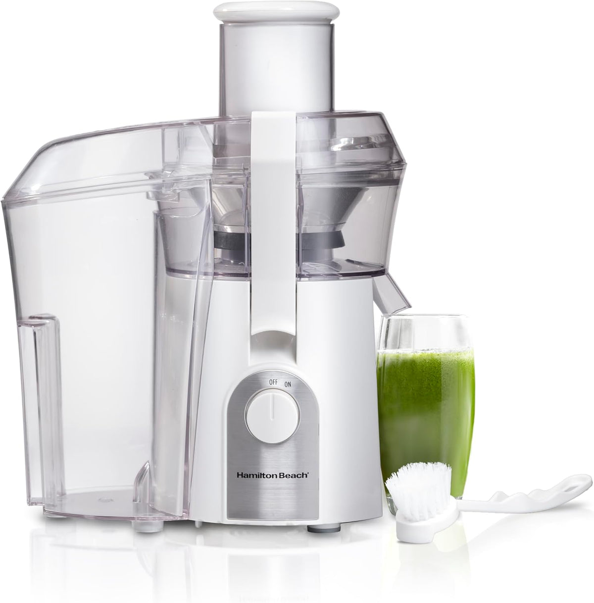 Hamilton Beach Big Mouth 800 Watt Juice Extractor, White, 67702 - PuriLite