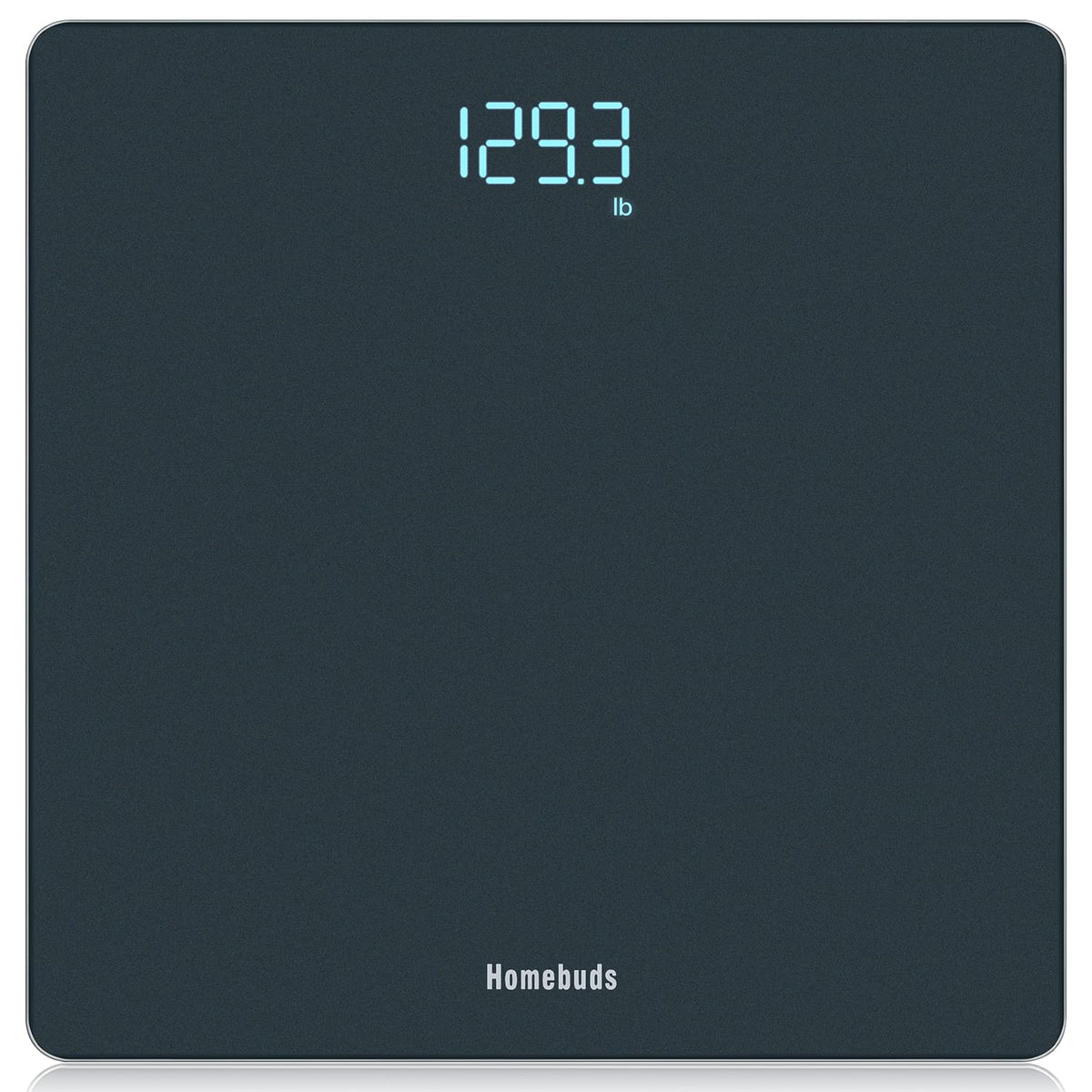 Homebuds Digital Bathroom Scale for Body Weight, Weighing Professional Since 2001, Crystal Clear LED and Step-on, Batteries Included, 400lb/180kg, Blue - PuriLite