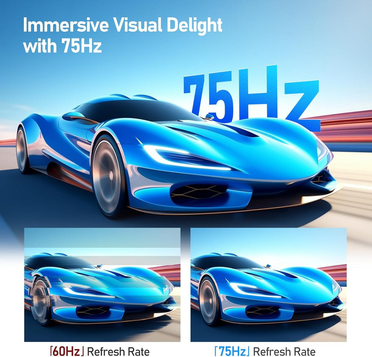 KOORUI 27 Inch Full HD (1920 x 1080) Monitor, 75Hz 5ms IPS Gaming Office Computer Monitor,HDMI,VGA & Audio Port, Tilt Adjustable, VESA Mountable, 27N1 - PuriLite
