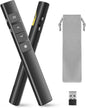 JNGKE Presentation Clicker, Hyperlink Volume Control Wireless Presenter Remote Control, 50M Long Contol Range Slideshow PowerPoint Clicker for PPT/Keynote/Classroom/Mac/Windows/Linux/Google Slide - PuriLite