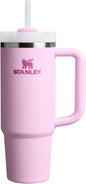 Stanley Quencher H2.0 Tumbler with Handle and Straw 30 oz Flowstate 3-Position Lid Cup Holder Compatible for Travel Insulated Stainless Steel Cup BPA-Free Cherry Blossom - PuriLite
