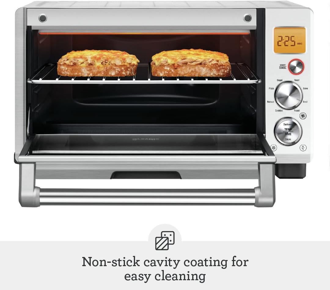 Breville The Smart Oven® Compact Convection, Small Electric Oven, BOV670BSS, Brushed Stainless Steel - PuriLite
