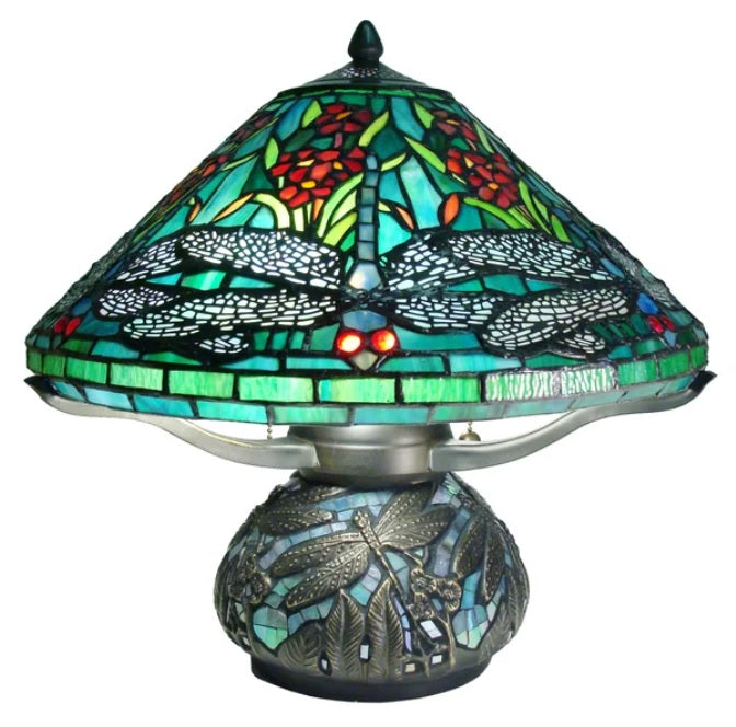 Mosaic Dragonfly Lamp - PuriLite
