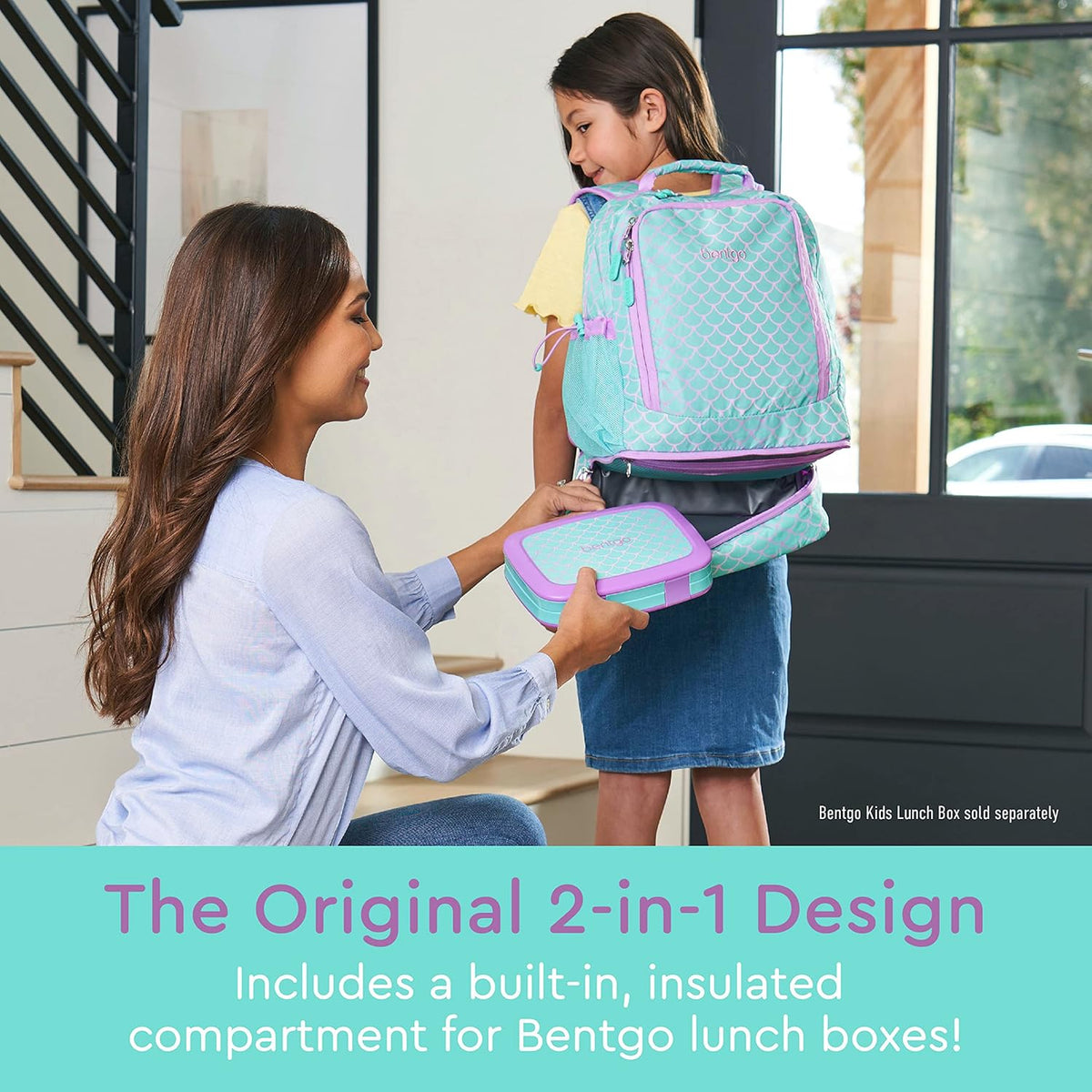 Bentgo Kids Prints 2-in-1 Backpack & Insulated Lunch Bag (Dinosaur) - PuriLite
