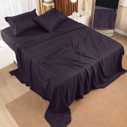 Utopia Bedding Queen Bed Sheet Set - 4 Piece Bedding - Soft Brushed Microfiber Fabric - Shrinkage & Fade Resistant - Easy Care (White) - PuriLite