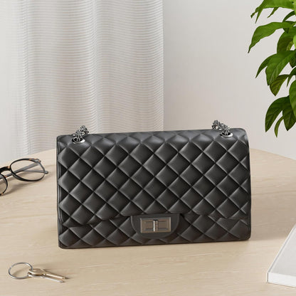 Gladdon Quilted Crossbody Bags for Women Ladies Shoulder Purses with Chain Strap Stylish Clutch Purse,Medium - PuriLite