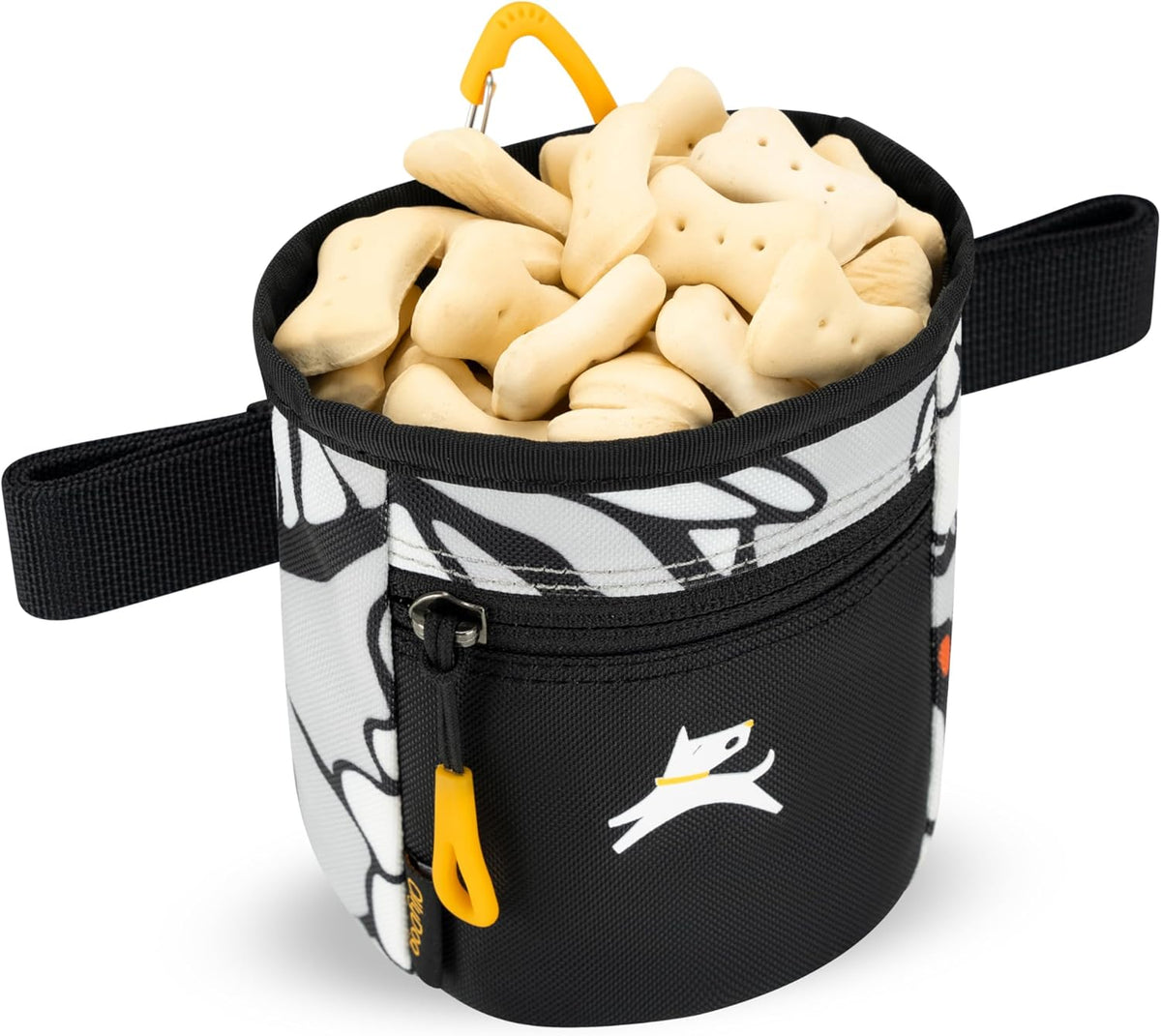 OllyDog Goodie Treat Bag, Dog Treat Pouch, Waist Belt Clip for Hands-Free Training, Magnetic Closure, Dog Training and Behavior Aids, Three Ways to Wear (Wet Weather) - PuriLite