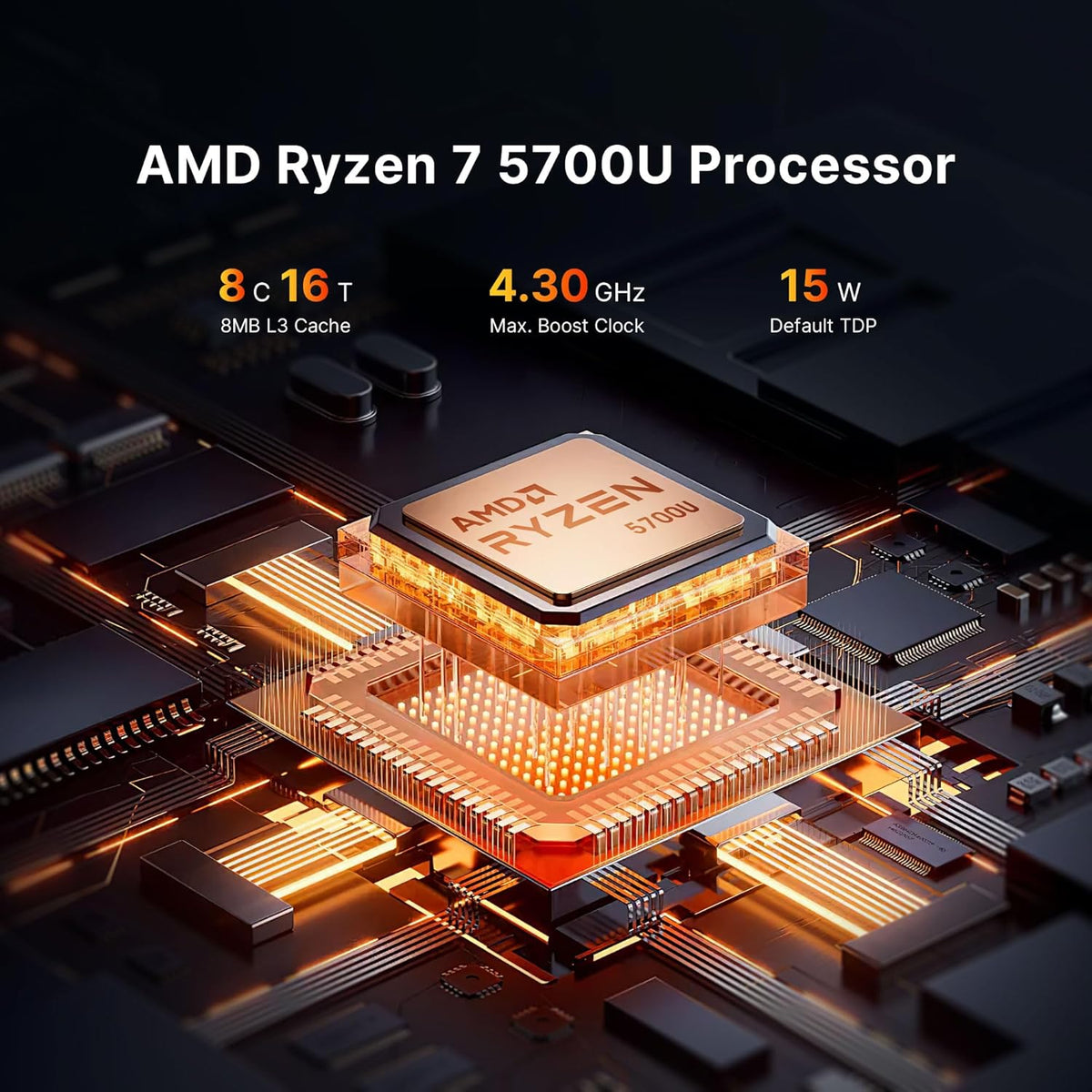 BOSGAME Gaming Mini Pc Ryzen 9 6900HX【Dual 2.5GbE LAN】 11 Pro-OS P3 Mini Computers Equiped Radeon 680M GPU 2400Mhz 32GB DDR5 & 1TB SSD, Wi-Fi 6E, BT5.2, USB 4(40Gbps), Office, Gaming, Meeting - PuriLite