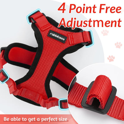 rabbitgoo Cat Harness and Leash for Walking, Escape Proof Soft Adjustable Vest Harnesses for Small Medium Cats, Easy Control Breathable Reflective Strips Jacket, XS, Black - PuriLite