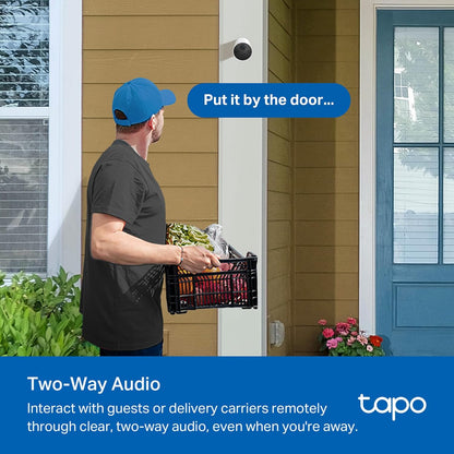 TP-Link Tapo Solar-Powered Security Camera Kit, 2K Wireless Battery Camera w/Solar Panel Base, Smart Person Detection, SD/Cloud Storage, Spotlight Color Night Vision, No Hub Needed (Tapo C410 KIT) - PuriLite