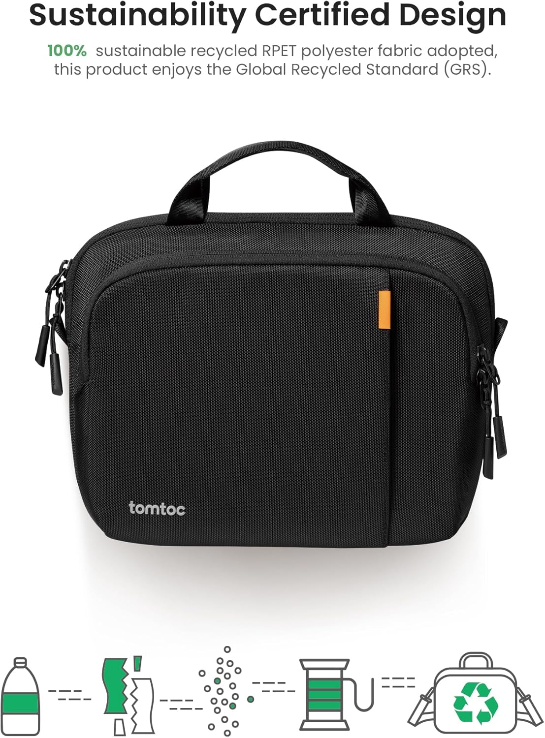 tomtoc 360 Protective Laptop Carrying Case for 16-inch MacBook Pro M4/M3/M2/M1 Pro/Max A3403 A3186 A2991 A2780, Water-resistant Laptop Shoulder Bag fits 15-inch MacBook Air M4 2025, M3/A3114, M2/A2941 - PuriLite