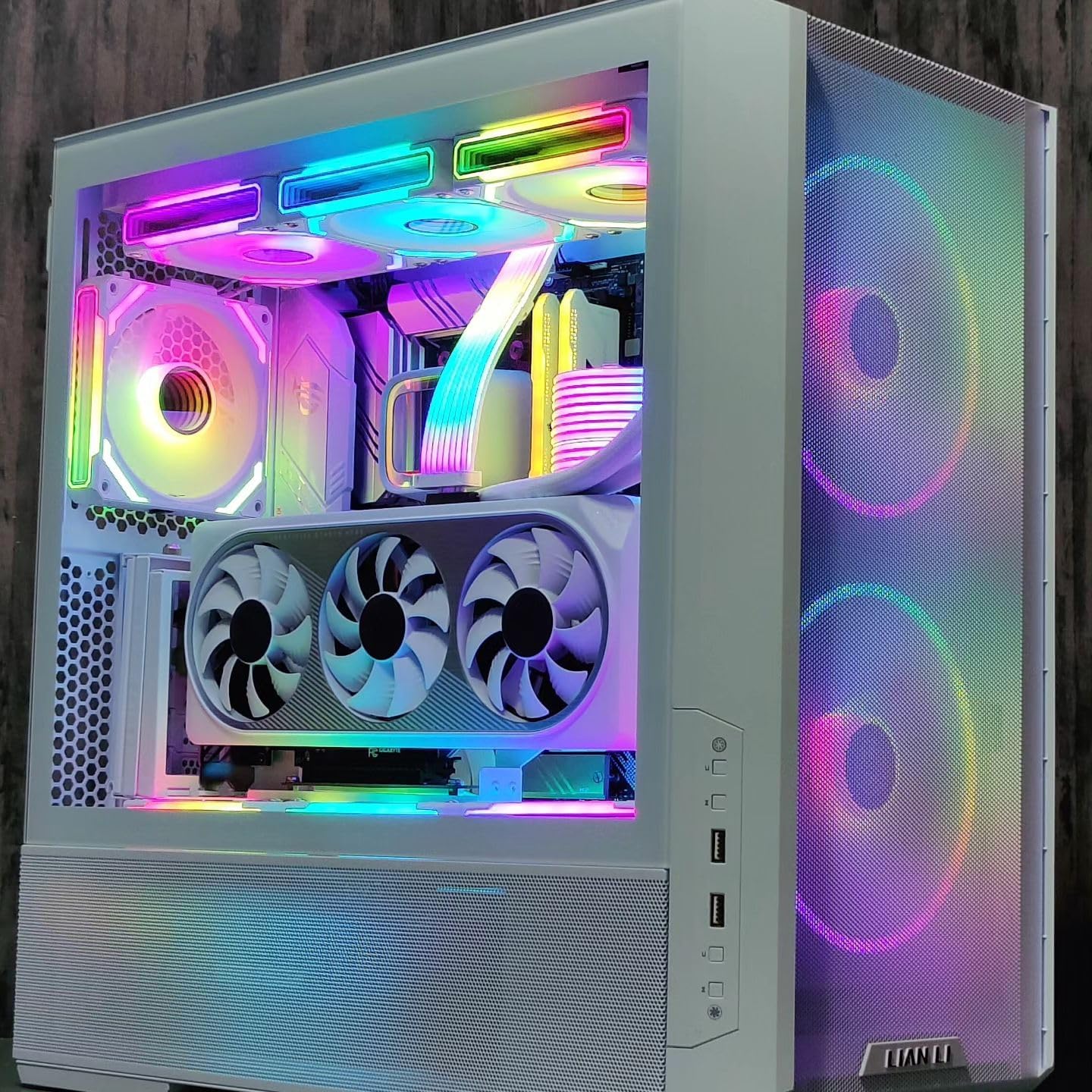 AsiaHorse COSMIQ-Black 120mm PC RGB Fans, 5V 3-PIN Connector Daisy Chain FDB PWM Computer Case Fans with RGB Controller for Cases CPU Liquid Coolers, 3Pack (Black) (Black, 3_Pack_Forward_Blade) - PuriLite