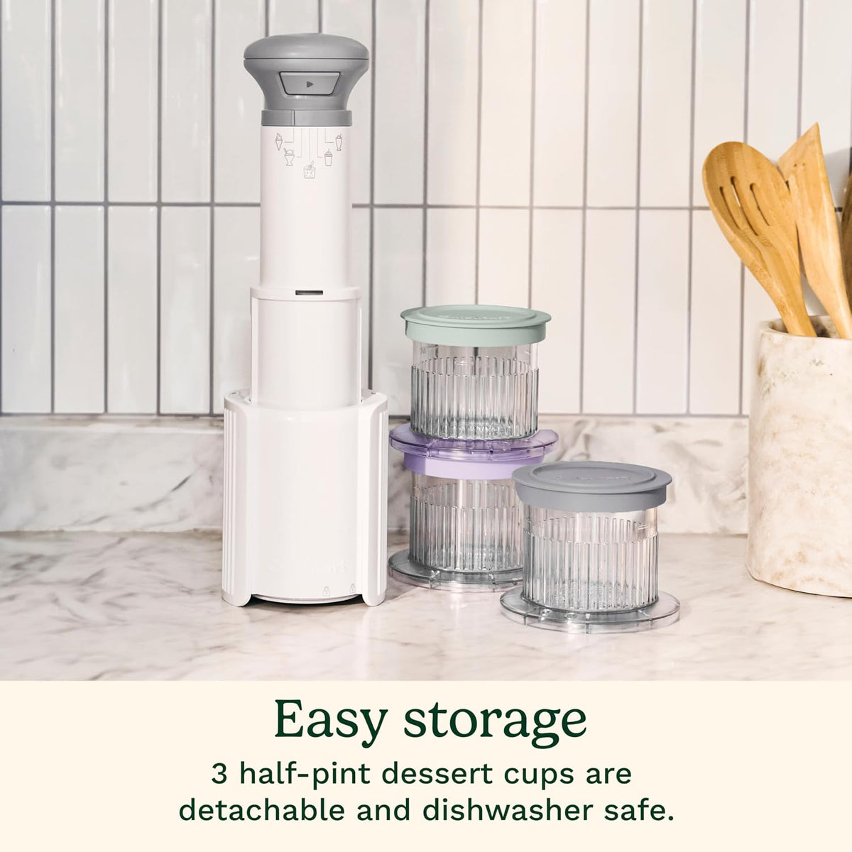 Cuisinart Ice Cream Maker, 5-in-1, 3 Half-Pint Mixing Cups