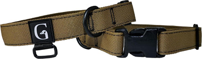 GOOSEMAN’S Gear - Dog Collar Medium and Large Breed - Made in Canada - Military Grade Buckle (Collier Pour Chien) (Ranger Green, X-Large) - PuriLite