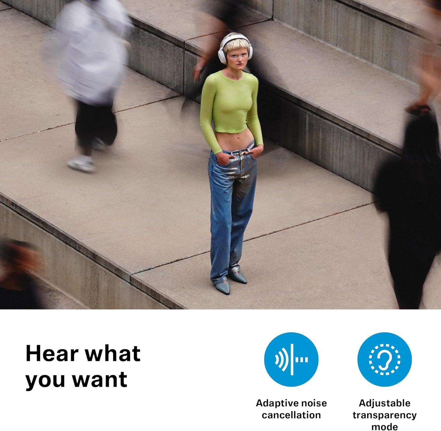 Sennheiser Consumer Audio Momentum 4 Wireless Headphones - Bluetooth Headset for Crystal-Clear Calls with Adaptive Noise Cancellation, 60h Battery Life, Customizable Sound - Pride - PuriLite