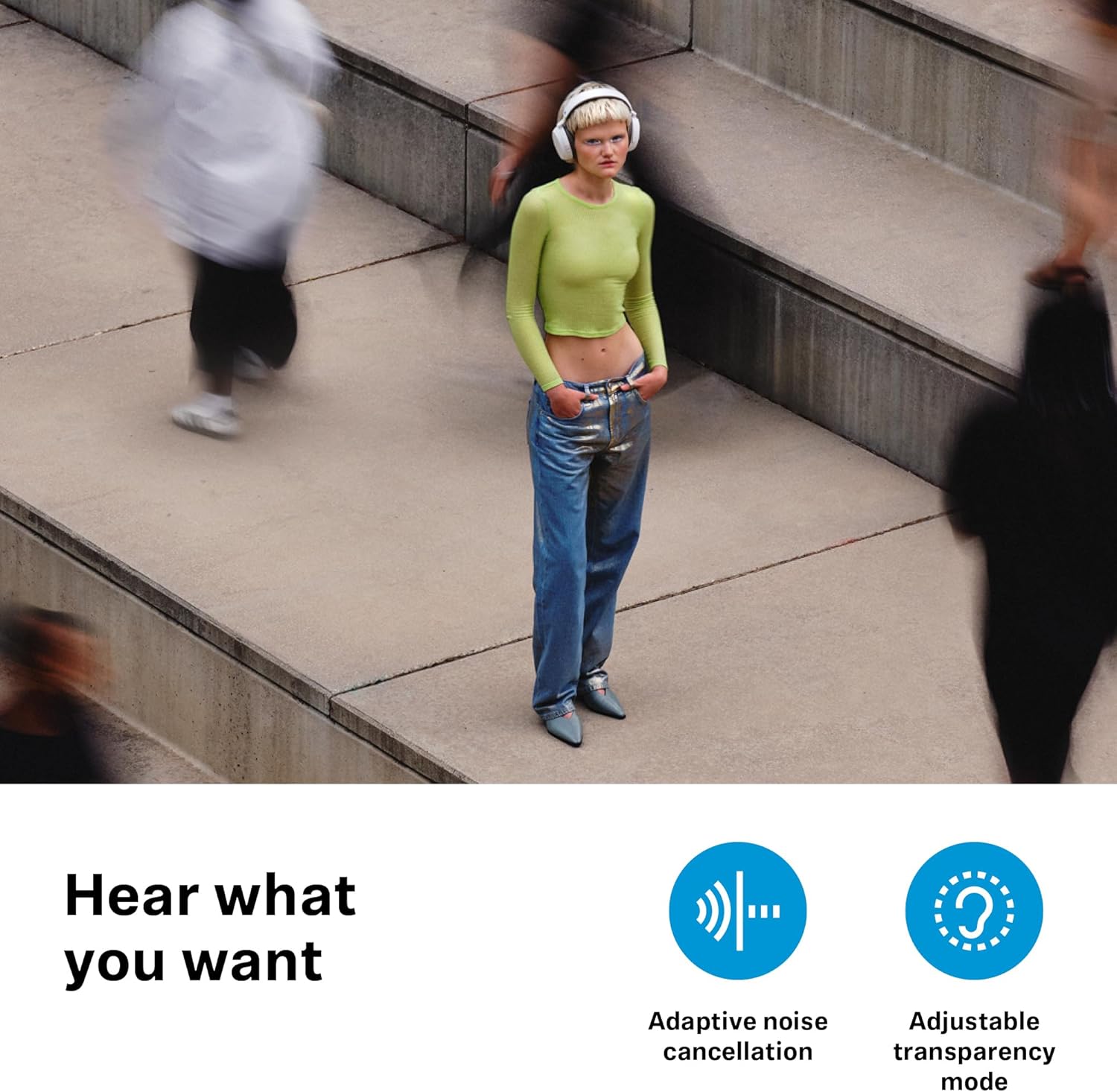 Sennheiser Consumer Audio Momentum 4 Wireless Headphones - Bluetooth Headset for Crystal-Clear Calls with Adaptive Noise Cancellation, 60h Battery Life, Customizable Sound - Pride - PuriLite