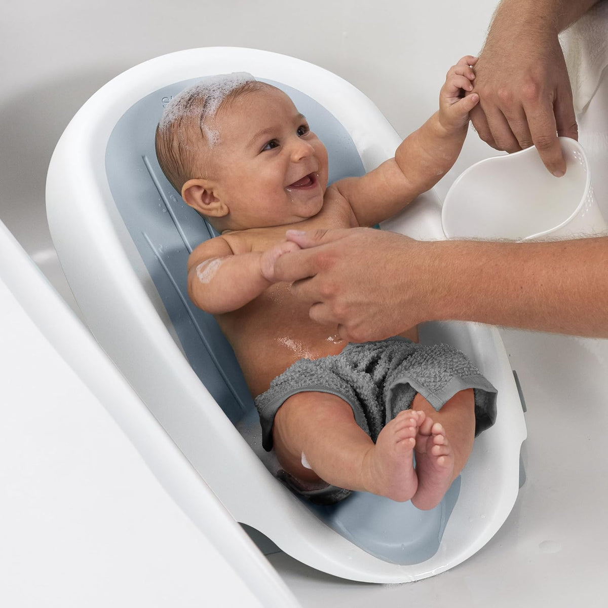 Summer Infant Clean Rinse Baby Bather, Gray - PuriLite