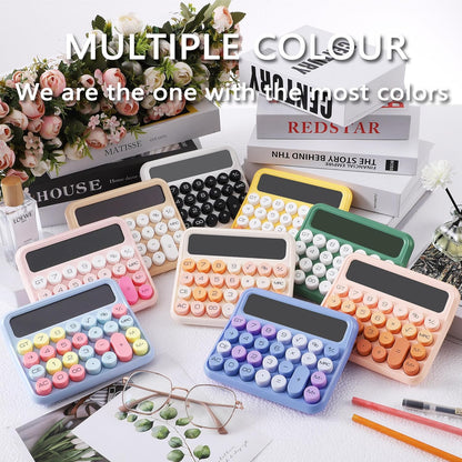 VEWINGL Mechanical Switch Calculator, 12 Digit Large LCD Display and Buttons, Great for Everyday Life and Basic Office Work, with Battery - PuriLite