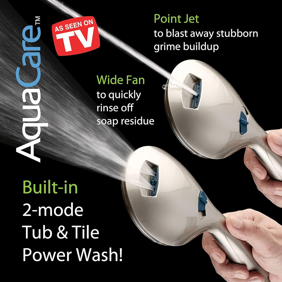 Purilite Select 8-Setting Handheld Shower Head – High Pressure, Self-Cleaning, Total Shower Hygiene System - PuriLite