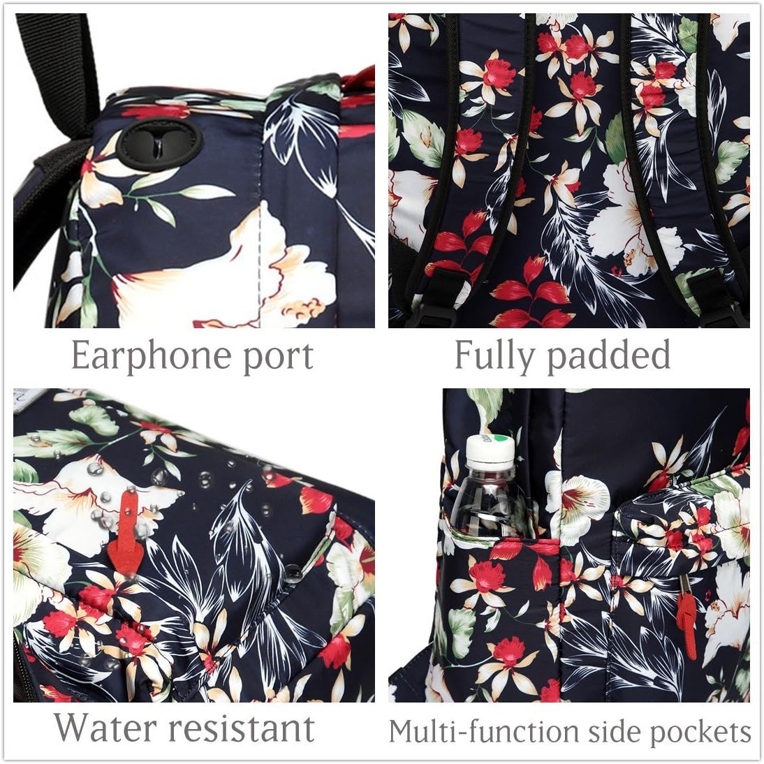 VASCHY Lightweight School Backpack for Women with Sleeve for 14" Laptop - PuriLite